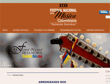 Tablet Screenshot of fundacionmusicaldecolombia.com